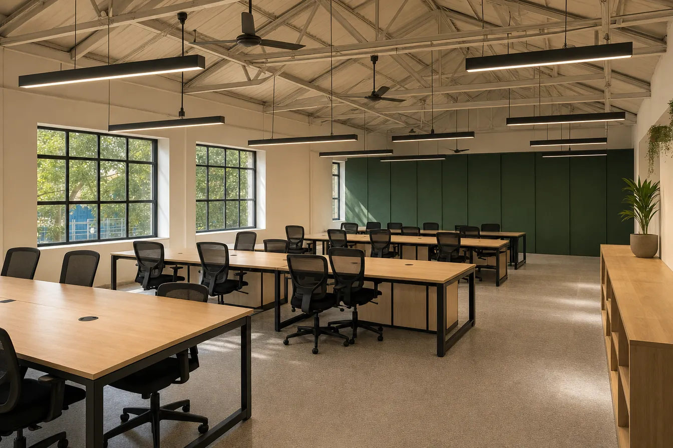 Office renovation, Guindy, Chennai — design impression